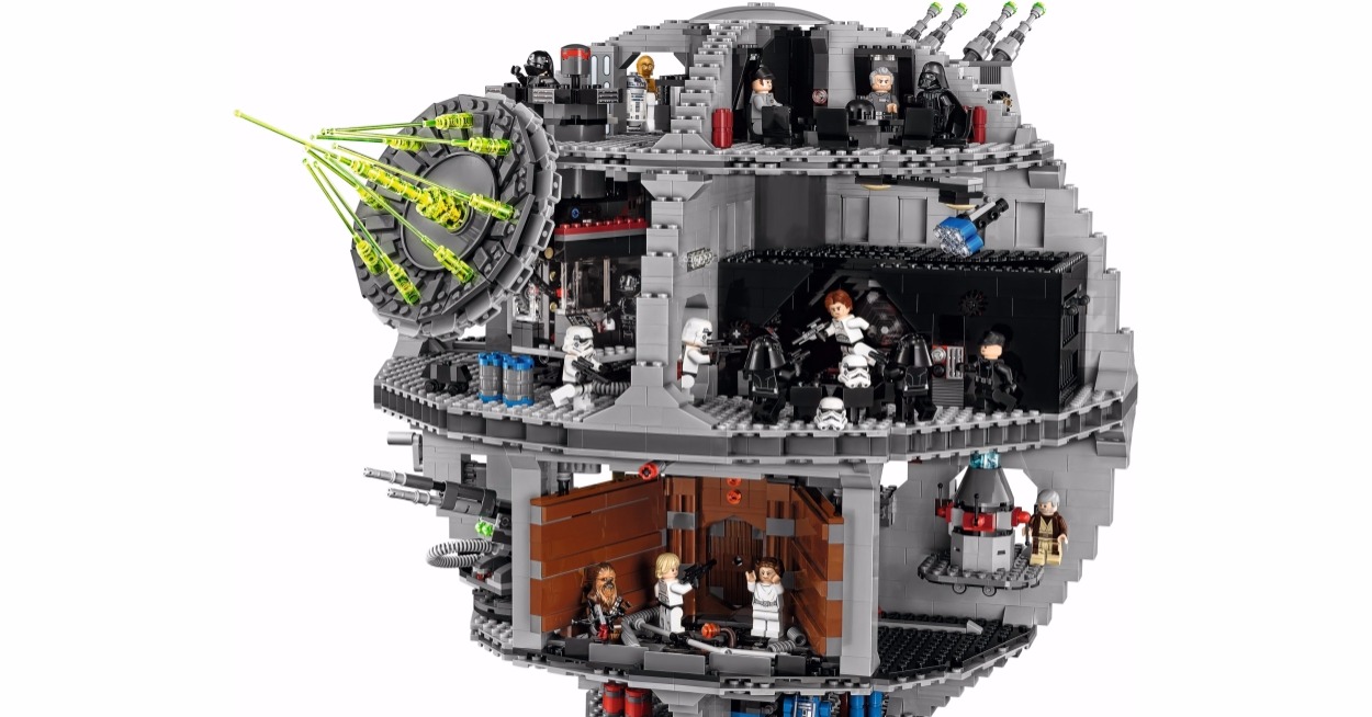 Káprázatos videóban épül fel a LEGO Halálcsillag