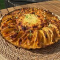 Sajtos-sütőtökös burgonya gratin