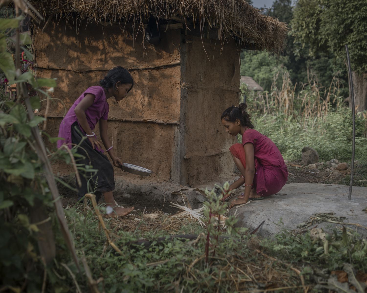 Radha Bishwa Karma served food behind the toilet.jpg