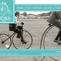 Webdesign koncepció kerékpáros cégnek