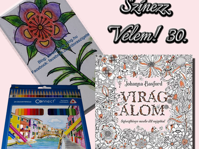 Színezz Velem! 30.- Johanna Basford Virágálom színezőkönyvéből - Videóval