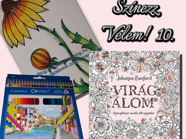 Színezz Velem! 10.- Johanna Basford Virágálom színezőkönyvéből - Videóval