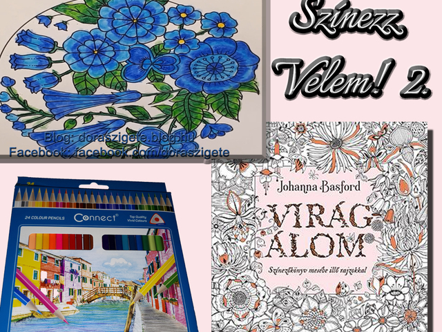 Színezz Velem! 2.- Johanna Basford Virágálom színezőkönyvéből - Videóval