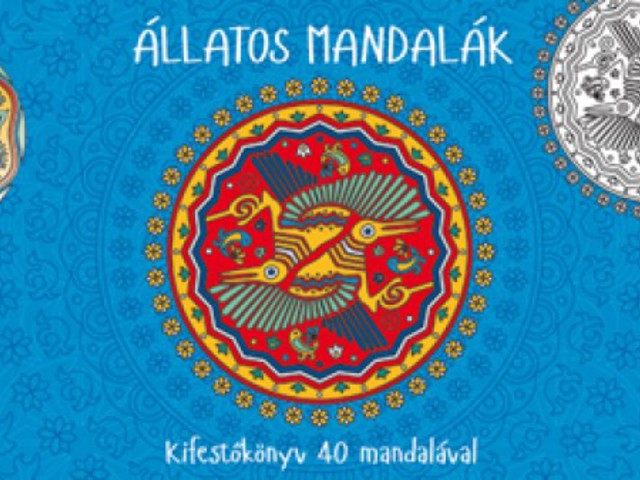 Állatos Mandalák kifestőkönyv 1. kiadás - Videóval
