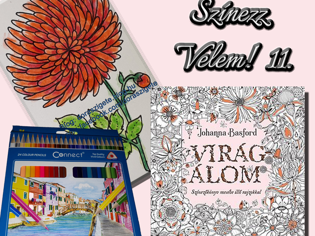 Színezz Velem! 11.- Johanna Basford Virágálom színezőkönyvéből - Videóval