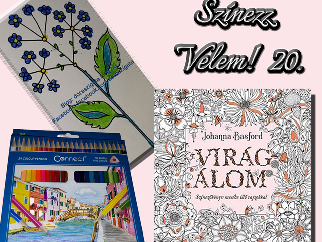 Színezz Velem! 20.- Johanna Basford Virágálom színezőkönyvéből - Videóval