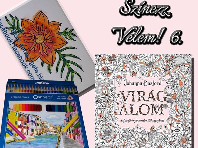 Színezz Velem! 6.- Johanna Basford Virágálom színezőkönyvéből - Videóval