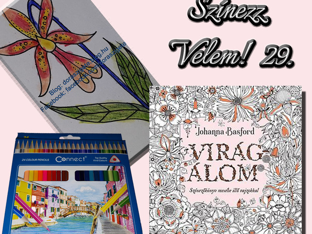 Színezz Velem! 29.- Johanna Basford Virágálom színezőkönyvéből - Videóval