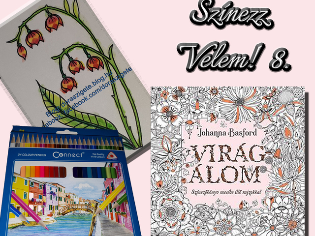 Színezz Velem! 8.- Johanna Basford Virágálom színezőkönyvéből - Videóval
