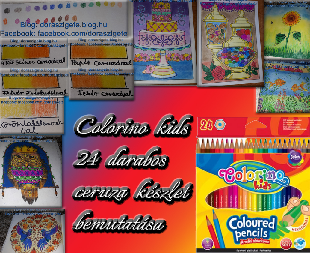 Colorino kids 24 darabos színes ceruza készlet bemutatása - Videóval