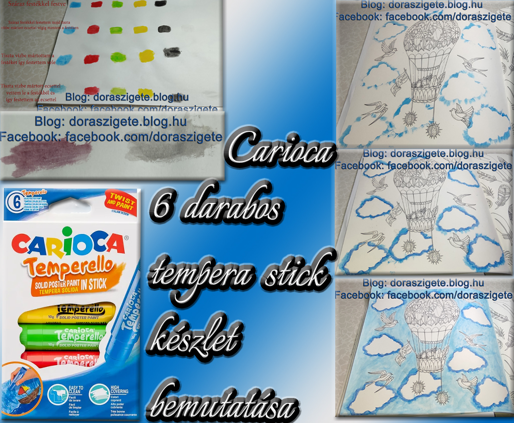 Carioca 6 darabos tempera stick készlet bemutatása - Videóval