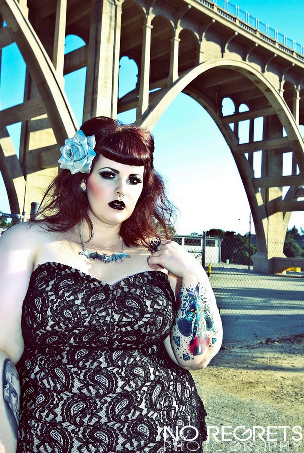 Curves and Tattoos: tess Munster on The Curvy Fashionista