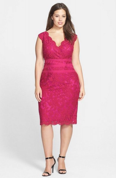 tadashi-shoji-embroidered-lace-sheath-dress