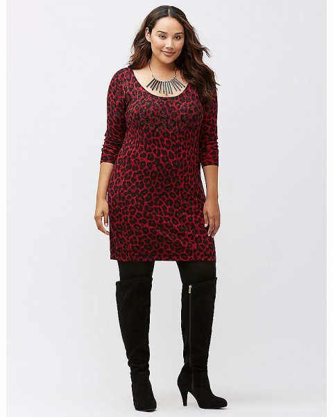 Embellished-Leopard-Sweater-Dress