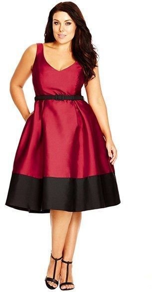 plus-size-red