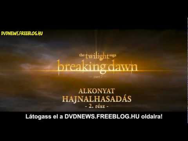 Alkonyat: Hajnalhasadás - 2. rész - magyar előzetesek