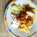 Sajttal és Sonkával Töltött Csirkemell, Sült krumplival és Uborkasalátával: Egy Kényeztető Főétel