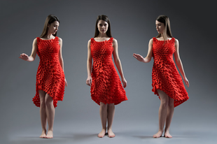 3D-nyomtatott ruha, melyet virágszirmok inspiráltak