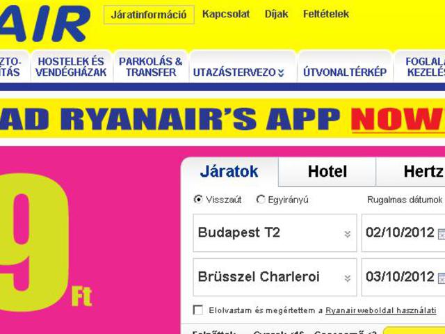 Ryanair app: foglaláshoz fizess! A zsenialitás csúcsa vagy a pofátlanság teteje?