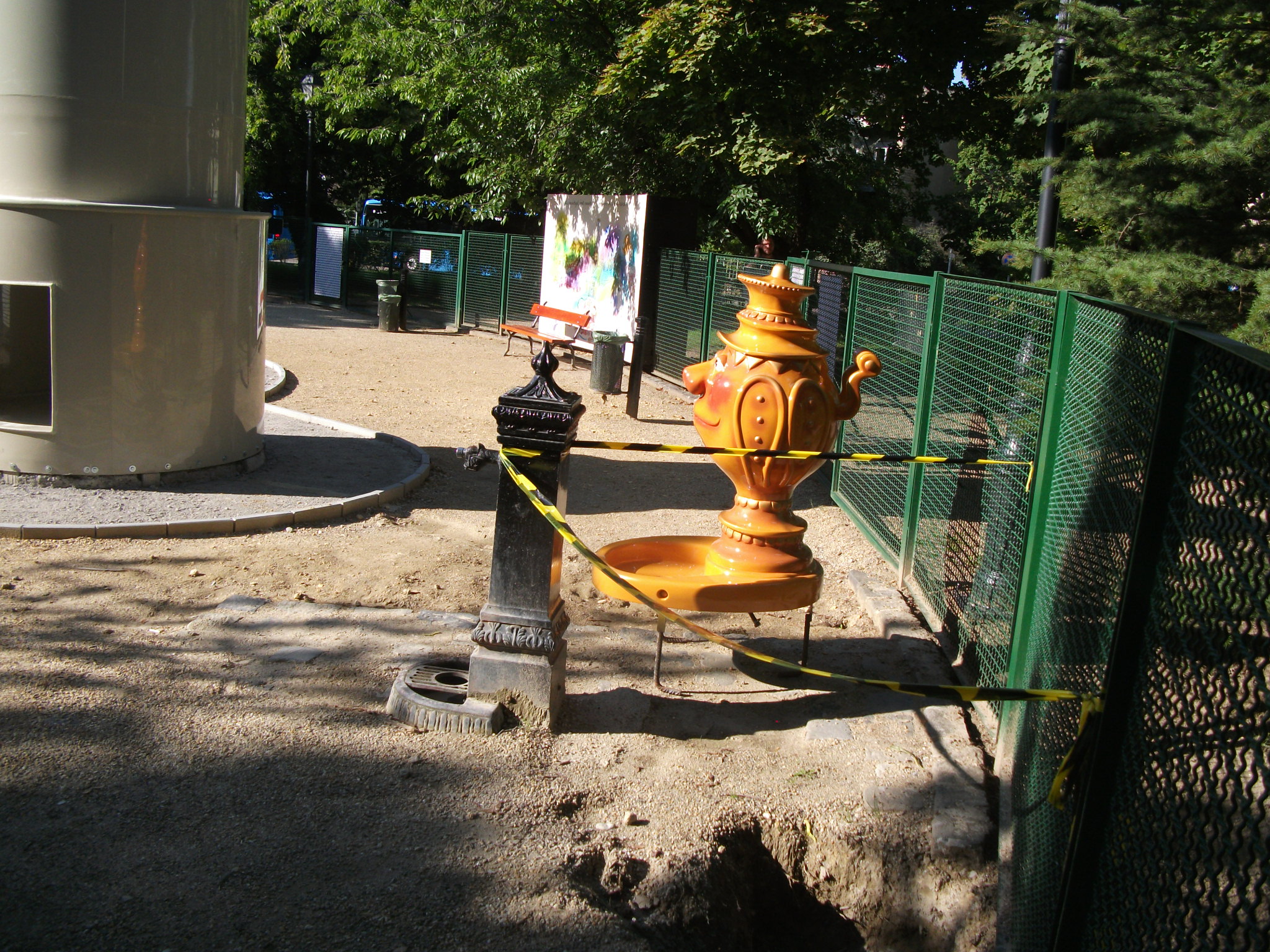 Naphegy téri Pom Pom játszótér építési munkálatai