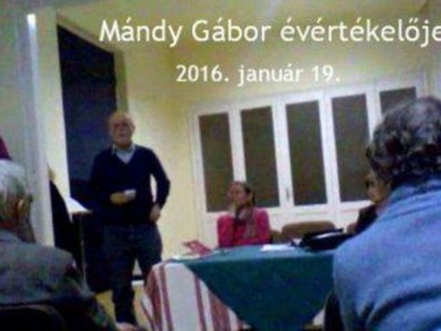 Mándy Gábor évértékelője