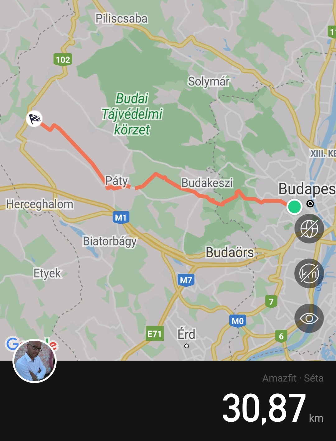 camino_hungaro_elso_nap_budapest_zsambek_31_km_terkep.jpg