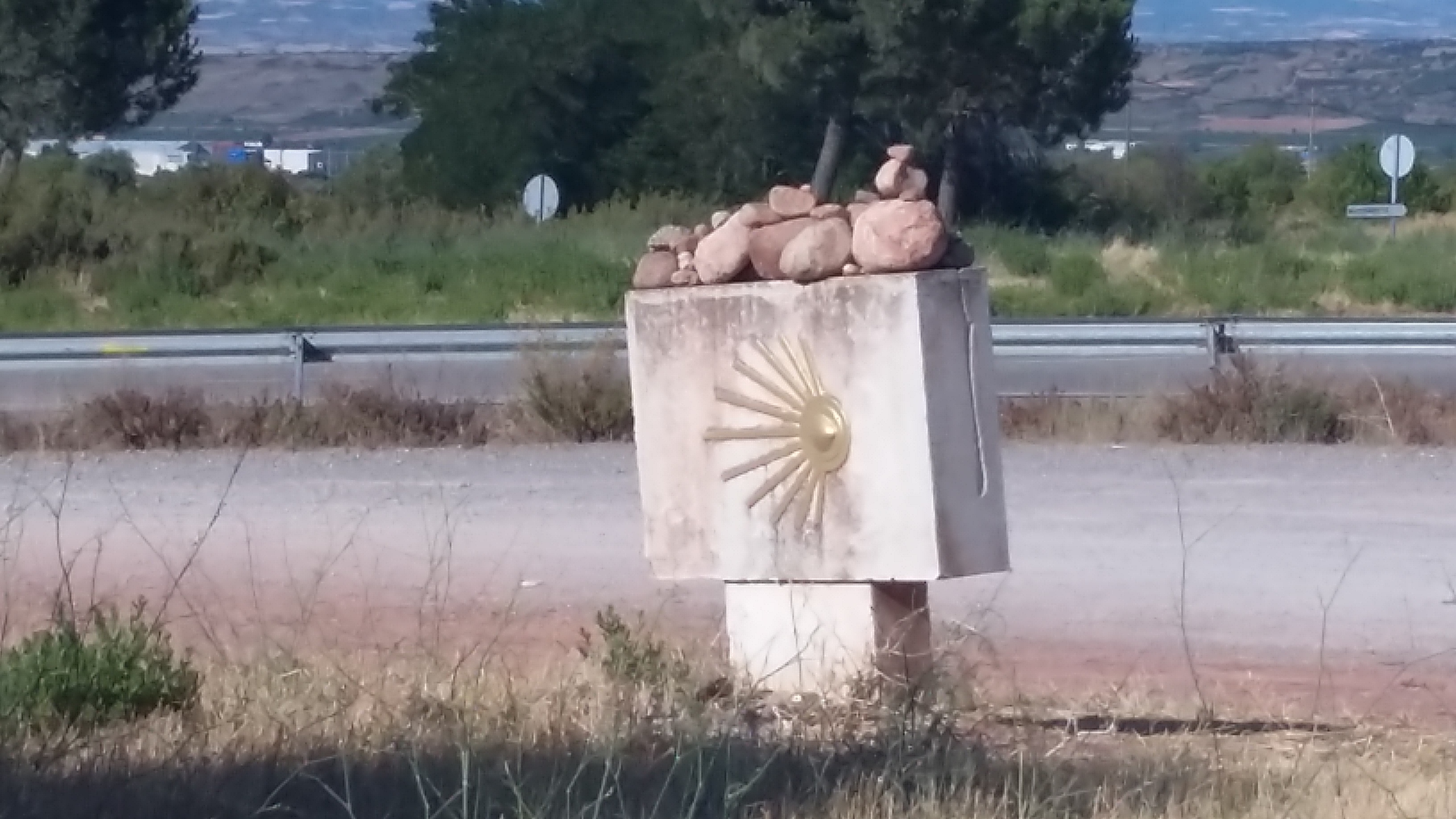 Camino tábla Logrono után