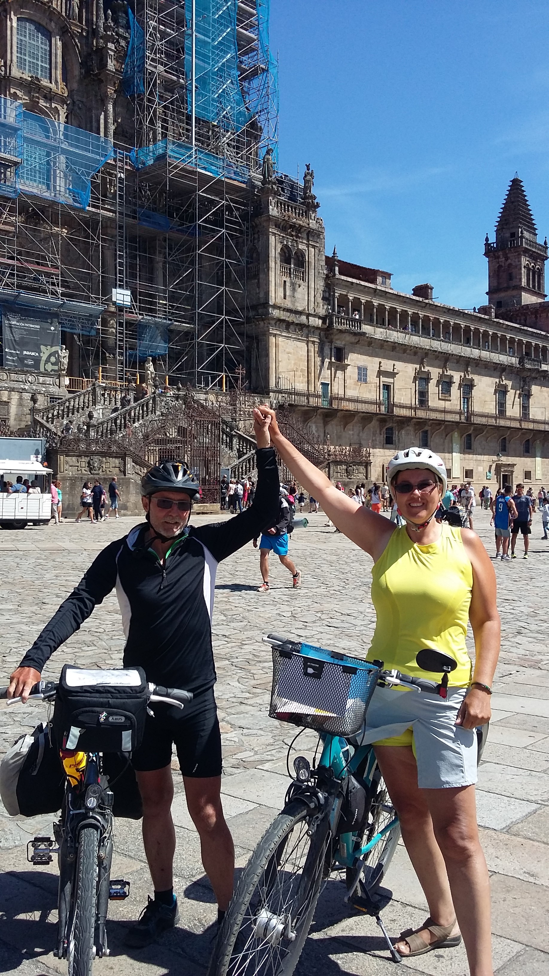 Megérkeztünk. Santiago de Compostela Plaza del Obradoiro