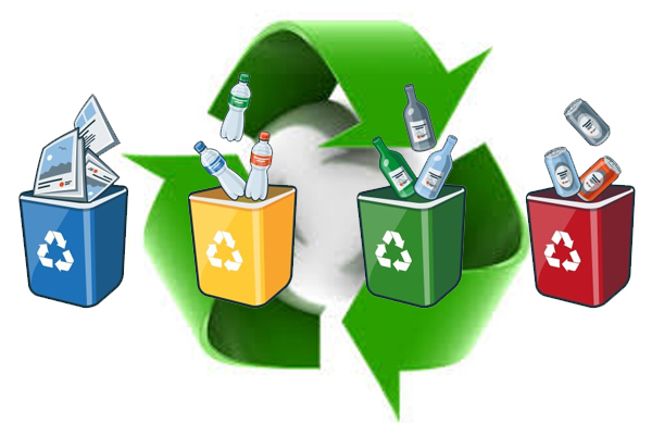 A különféle anyagú hulladékokat külön célszerű gyűjteni.