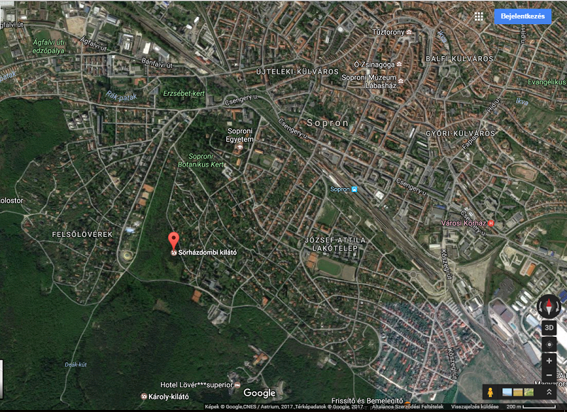 sopron lővérek térkép Egy fantasztikusan szép kilátó a soproni Lővérekben   Élmény Nektek