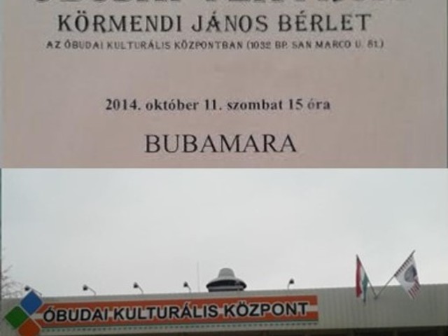 Bubamara (2014. 10. 11.) – ÓKK (Turay Ida Színház)