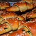 Szezámmag és medvehagyma
