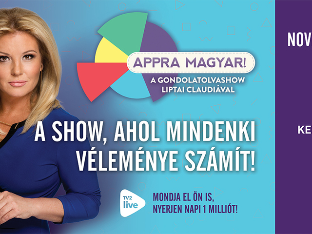 Mindenki beleszólhat Liptai Claudia új műsorába