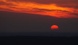 2014.12.31 - Az év utolsó naplementéje Rákoskertről nézve