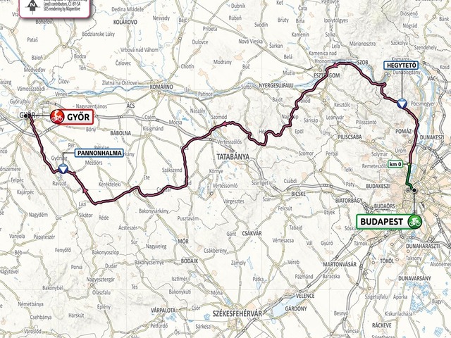 Szentendrén is áthalad a 2020-as Giro d'Italia kerékpárverseny