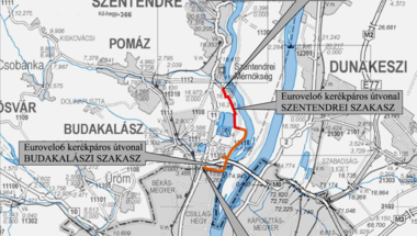 Megújul az Eurovelo 6 kerékpárút Szentendre és Budapest között