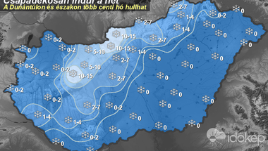 Ónos eső után kiadós havazás érkezik a főváros környékére