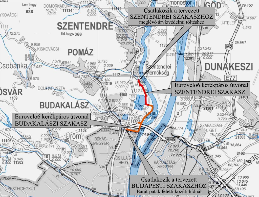 Kerékpárutak budapest környékén