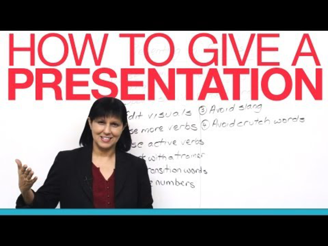 How to give a presentation