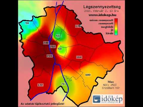 légszennyezettségi térkép budapest 2014 Levegőt!   V. Naszályi Márta légszennyezettségi térkép budapest 2014