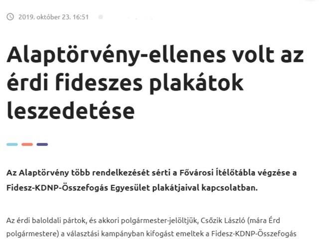 Az érdi elvtik nem bírnak magukkal