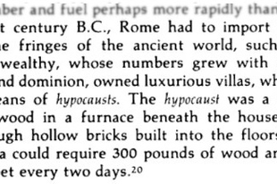 Római padlófűtés (hypocaust). Sosem létezett!