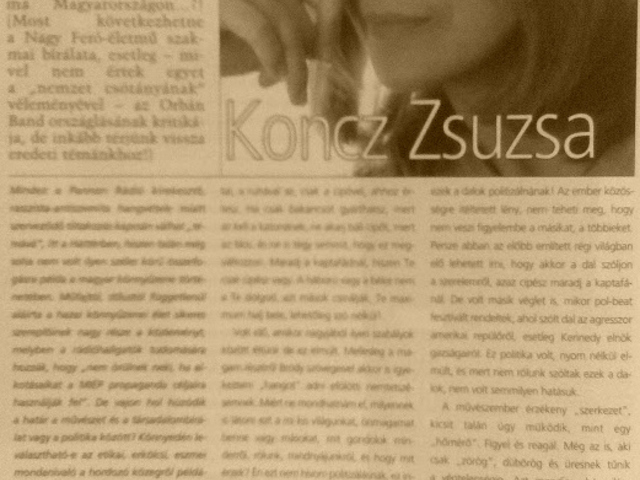 "A zenészek zenéljenek, a politikusok politizáljanak"?!