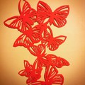 #papercutting #butterfly #red #chinese #handmade #fly