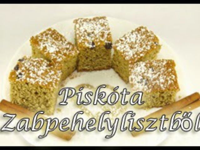 Piskóta Zabpehelylisztből