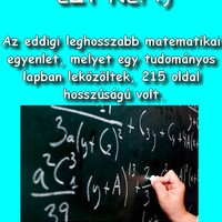 Leghosszabb matematikai egyenlet...