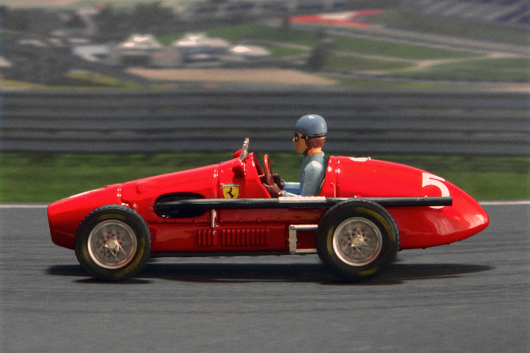 Év:1953<br />Modell: Ferrari 500<br />Pilóta: Alberto Ascari<br />Gyártó: Brumm