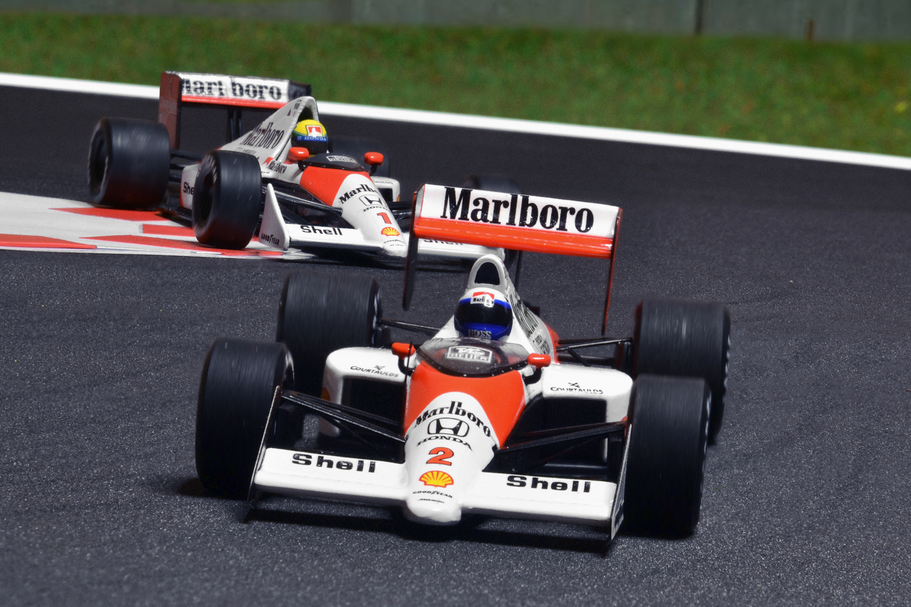 Alain Prost & Ayrton Senna McLaren MP4/5 1989 - TSM & Minichamps 1:43