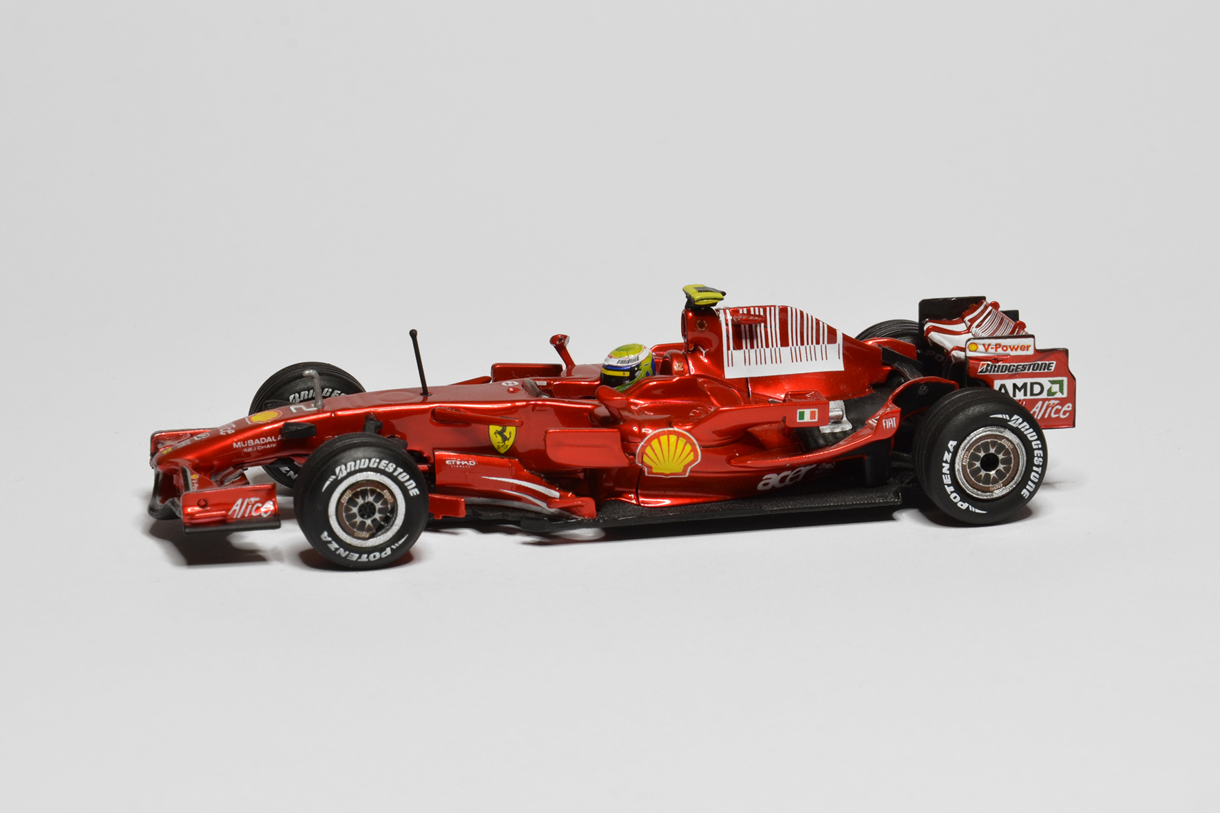 Ferrari F2008 | 2008 | Felipe Massa | Hot Wheels