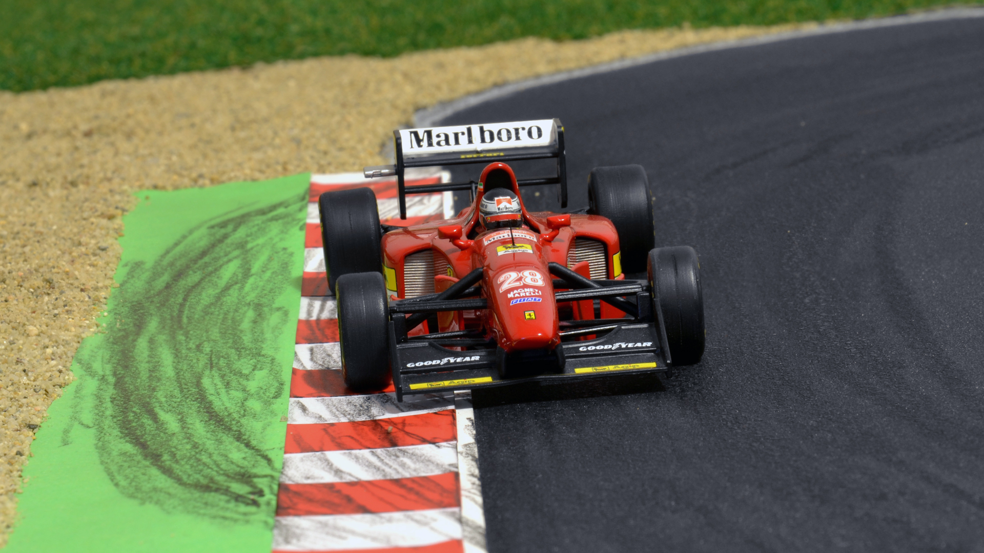 Ferrari 412 T1B Gerhard Berger 1994 - Hot Wheels Elite (conversion) 1:43